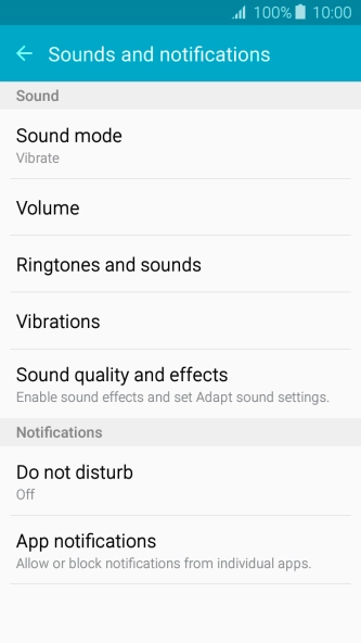 Press Ringtones and sounds.