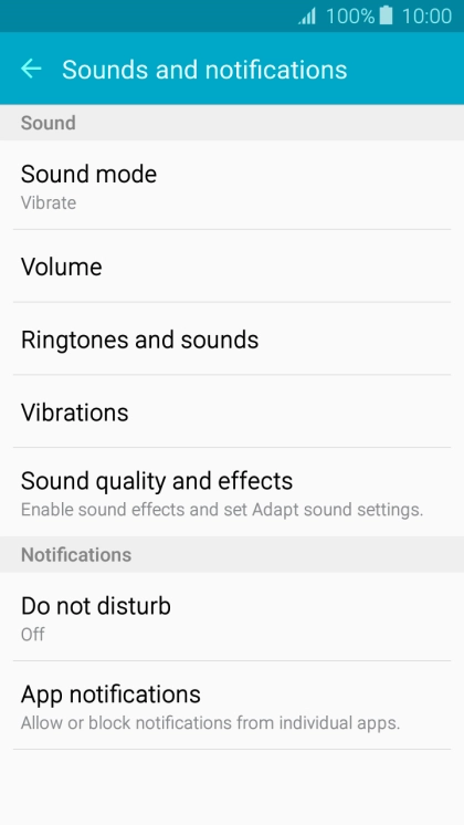 Press Ringtones and sounds.