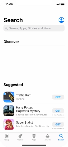 Press the search field and key in the name or subject of the required app. Press the search field and key in the name or subject of the required app.