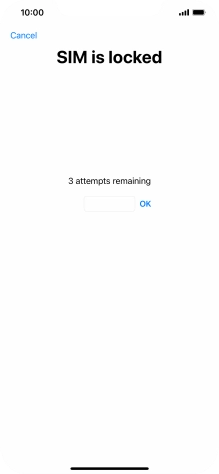 If your SIM is locked, key in your PIN and press OK.