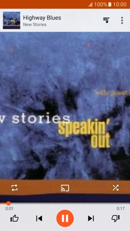 Press arrow right to go to the next audio file.