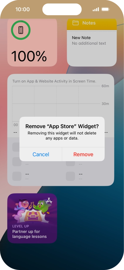 Press Remove. Press Remove.