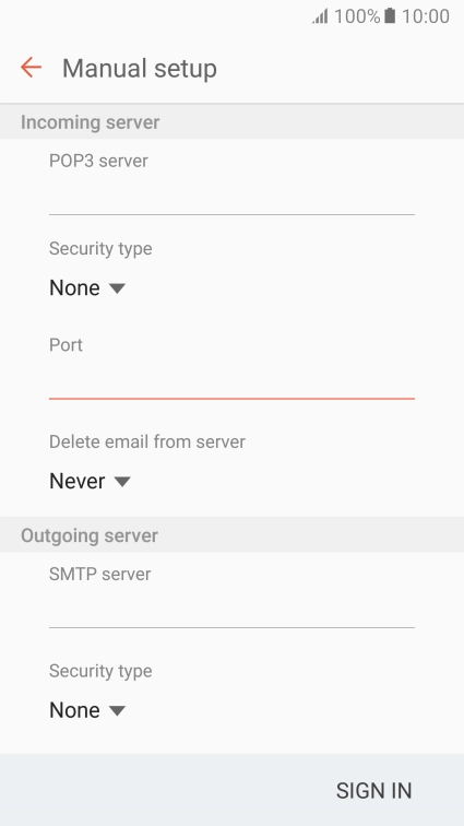 Press the drop down list below 