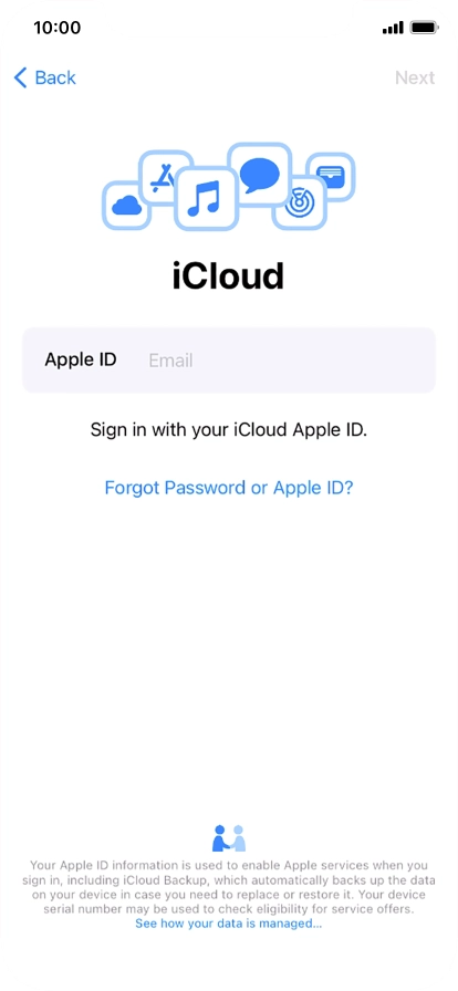 Press the field next to 