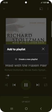 Press Create a new playlist.
