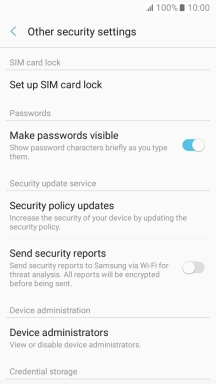 Press Set up SIM card lock.