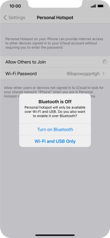 If Wi-Fi is turned on, press Wi-Fi and USB Only. If Wi-Fi is turned on, press Wi-Fi and USB Only.