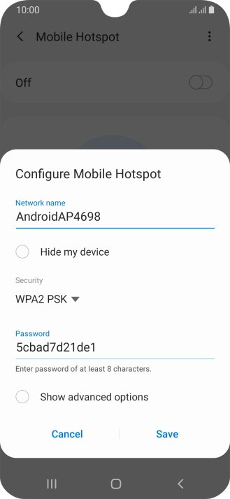 Press the field below Press the field below