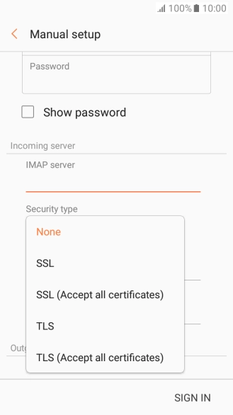 Press None to turn off the function. Press None to turn off the function.