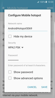 Press the field below 