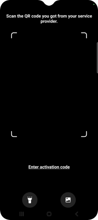 Place the QR code you've received inside the phone camera frame to scan the code.