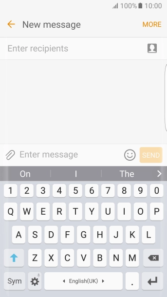 Open a new note, message or email message to bring up the keypad and your phone is ready for text input.