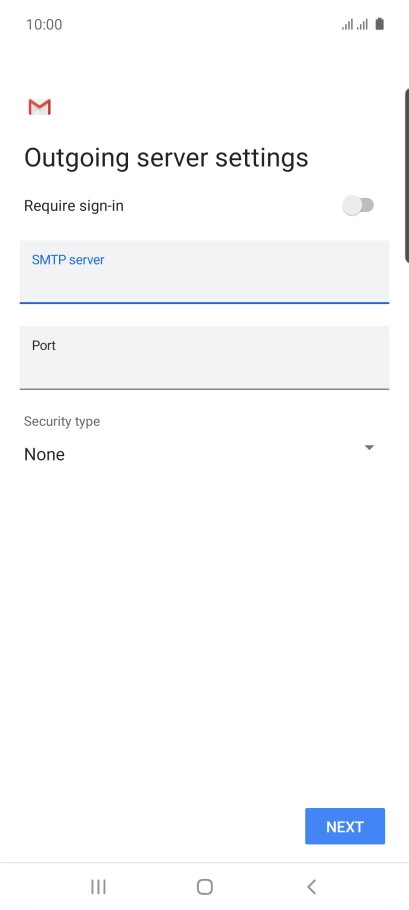 Press the field below 