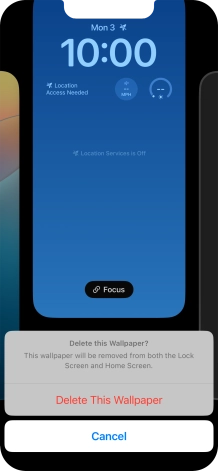 Press Delete This Wallpaper.
