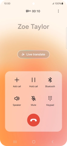 Press Live translate.