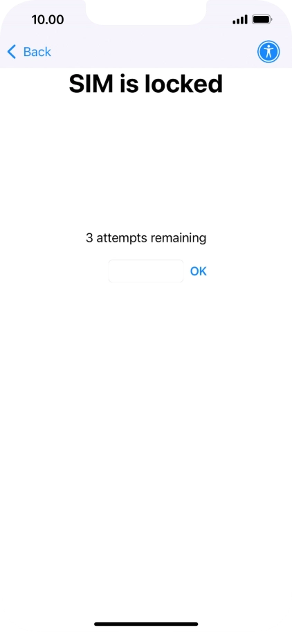 If your SIM is locked, key in your PIN and press OK.