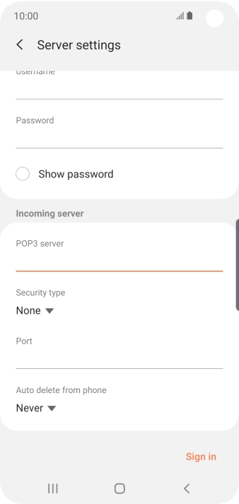 Press the drop down list below 