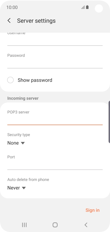 Press the drop down list below 