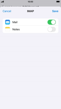 Press Save. Your email account has now been set up. To select more settings for incoming and outgoing server, proceed with the following steps. Press Save. Your email account has now been set up. To select more settings for incoming and outgoing server, proceed with the following steps.