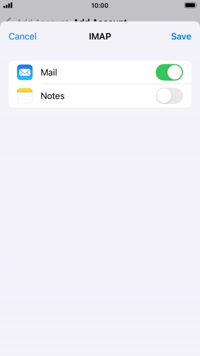 Press Save. Your email account has now been set up. To select more settings for incoming and outgoing server, proceed with the following steps. Press Save. Your email account has now been set up. To select more settings for incoming and outgoing server, proceed with the following steps.