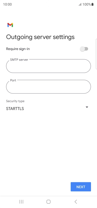 Press the field below 