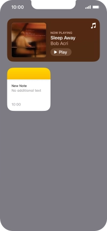 Press and hold the required Widget Stack.