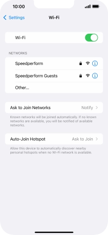 Press the required Wi-Fi network and key in the password for the Wi-Fi network. Press the required Wi-Fi network and key in the password for the Wi-Fi network.