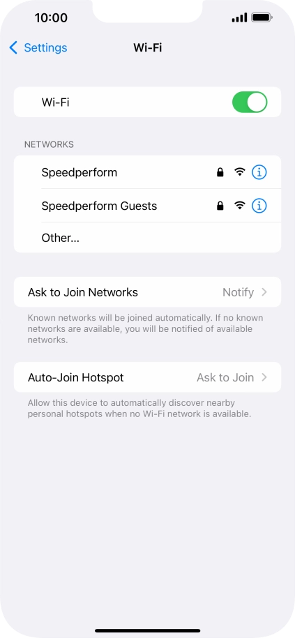 Press the required Wi-Fi network and key in the password for the Wi-Fi network. Press the required Wi-Fi network and key in the password for the Wi-Fi network.