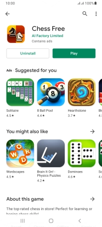 Press the Home key to return to the home screen.