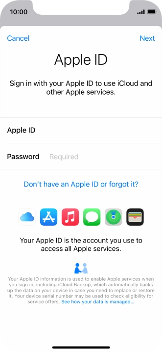 Press the field next to 