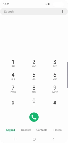 Press the menu icon.