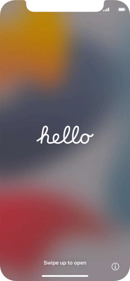 Slide your finger upwards starting from the bottom of the screen.