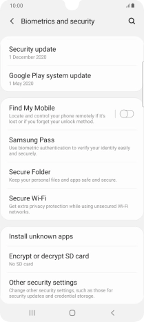 Press Other security settings.