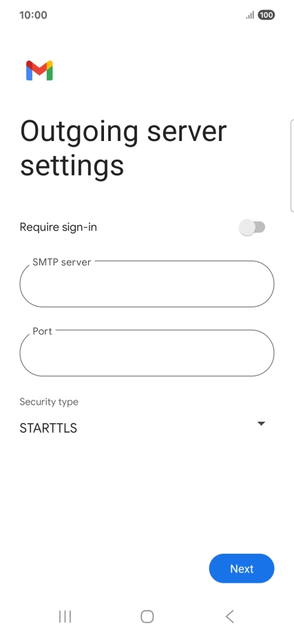 Press the field below 