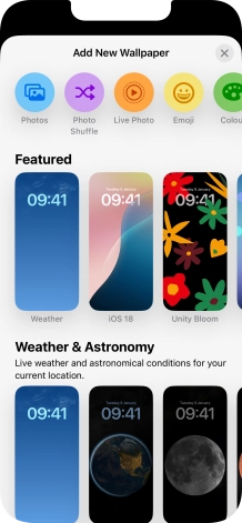 Press the required category and follow the instructions on the screen to select the required background image. Press the required category and follow the instructions on the screen to select the required background image.