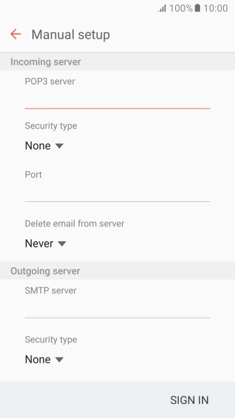 Press the drop down list below 