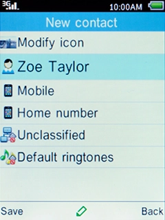 Select Mobile and press the Navigation key.