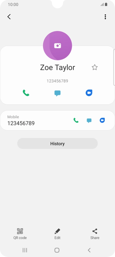 Press the Home key to return to the home screen.