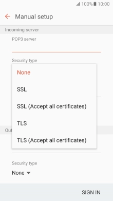 Press None to turn off the function.