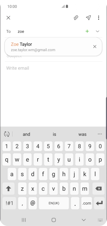 Press the required contact. Press the required contact.