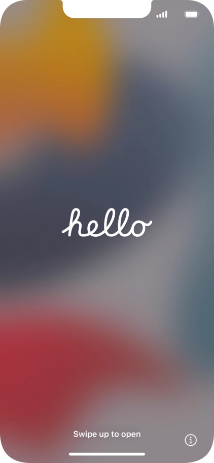 Slide your finger upwards starting from the bottom of the screen.