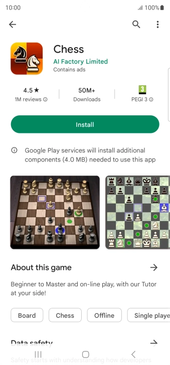 Press Install and follow the instructions on the screen to install the app. Press Install and follow the instructions on the screen to install the app.