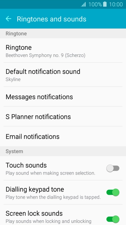 Press the Home key to return to the home screen.