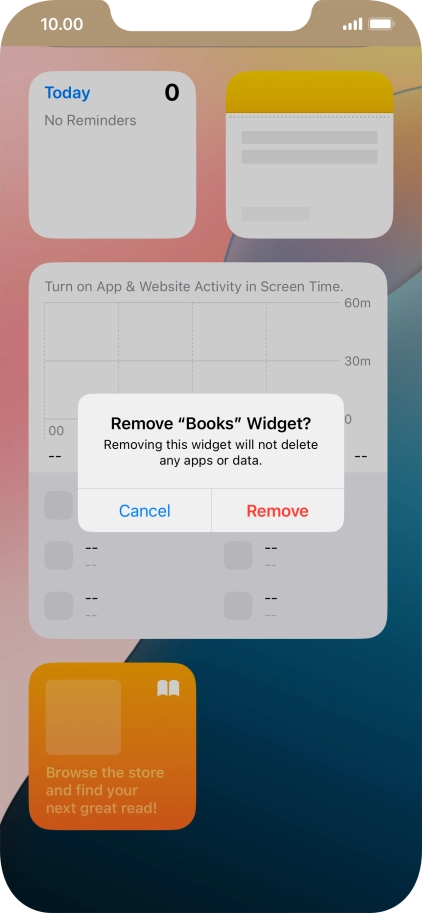 Press Remove. Press Remove.