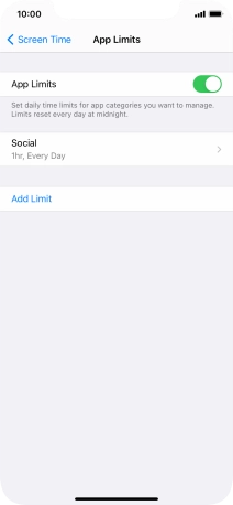 Press the required category.