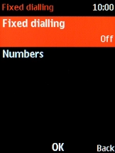Select Fixed dialling.