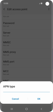 Key in mms and press OK.