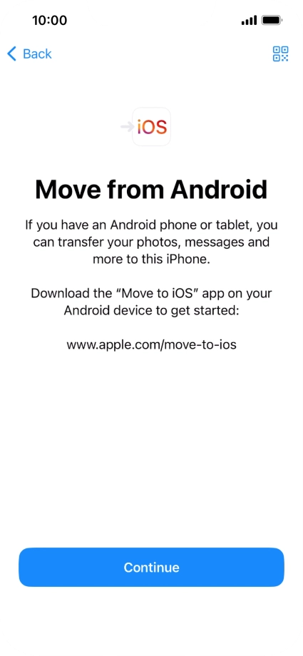 To transfer content to your phone, you need to install the app 