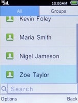 Press the Left selection key.