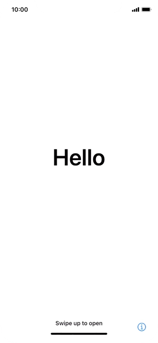 Slide your finger upwards starting from the bottom of the screen.